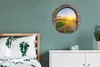 MuchoWow® Aluminium Wandkreis Landleben - Sonne - Aussicht Produktbild-Vorschau 4
