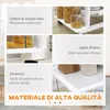 Carrello da Cucina con Ripiani e Cassetto Piano di Lavoro Anteprima dell’immagine prodotto 5