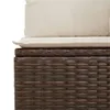 The Living Store Gartensofa mit Kissen 3-Sitzer Braun Poly Produktbild-Vorschau 9