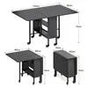 BEALIFE Tavolo da pranzo pieghevole 130x80x74 cm con Anteprima dell’immagine prodotto 2