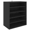 vidaXL Scarpiera nera 60x35x70 cm Materiale a base di legno Anteprima dell’immagine prodotto 1