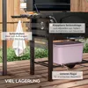 Holzkohlegrill BBQ-Grill Smoker, verstellbares Kohlefach, Produktbild-Vorschau 6