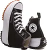 A pair of black Converse Run Star Hike high-top platform sneakers are shown against a white background. Náhled obrázku produktu