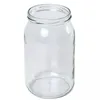 A clear, studio shot of an empty glass jar against a white background. Podgląd zdjęcia produktu
