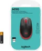 Logitech M190 Maus kabellos schwarz, rot Produktbild-Vorschau 16