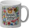 Sonne und Sommer Glitzer-Kaffeebecher mit Spruch Summer Produktbild-Vorschau 1