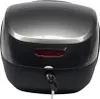 GRAUES KUNSTSTOFF-TOPCASE FÜR MOTORRAD-ROLLER TopX 30L NEU Produktbild-Vorschau 2
