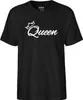 Huuraa Herren T-Shirt Queen Krone M Black Bio Baumwolle Produktbild-Vorschau 2