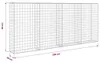 vidaXL Gabionenwand mit Abdeckung Verzinkter Stahl Produktbild-Vorschau 7