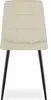 Sedia KARA - velluto beige / gambe nere x 3 Anteprima dell’immagine prodotto 4