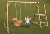 Holzschaukel 45x12 cm für Kinder ab 3 Jahren, verstellbares Produktbild-Vorschau 2