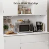 BEALIFE Küchenhochschrank 107x40x172 cm mit Steckdose & Produktbild-Vorschau 5