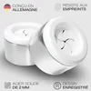 Lot de 4 porte-serviettes en acier inox, design rond, Voir les images du produit 3