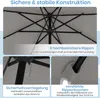 3 m Solar-Sonnenschirm mit 24 LED Lichtern, Belüfteter Produktbild-Vorschau 7