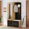Sweiko Ensemble d'armoires élégant en noir et couleur bois Voir les images du produit 8