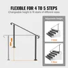 Wrought Iron Handrail, Fit 2 or 3 Steps Outdoor Stair Produktbild-Vorschau 4