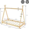 ML-Design dětská postel tipi 70x140 cm s matrací a roštem, Náhled obrázku produktu 9