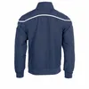 Herren Reece Varsity Jacke Marineblau-Weiß Blau Produktbild-Vorschau 4