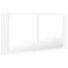 The Living Store Mobile specchio bagno LED bianco 90x12x45 Anteprima dell’immagine prodotto 6