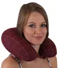 Betz Nackenkissen Relax KARO Farbe dunkelrot Reisekissen Produktbild-Vorschau 4