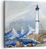 Bild auf Leinwand - Leinwandbild - Leuchtturm Wasser Produktbild-Vorschau 1