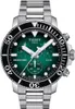 A close-up, front-facing studio shot of a Tissot Seastar 1000 Quartz Chronograph watch. Anteprima dell’immagine prodotto