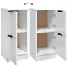 vidaXL Kredens biały wysoki połysk 30x30x70 cm materiał Podgląd zdjęcia produktu 9