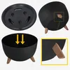 KADAX Doniczka Donica Wkład Na Nóżkach Czarna 40cm Podgląd zdjęcia produktu 2
