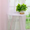 Gardinen Vorhänge Voile Gardine Transparent Dekoschal Uni Produktbild-Vorschau 6