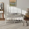 STILVORA Metallbett Weiß 140 x 200 cm Jugendbett mit Produktbild-Vorschau 2