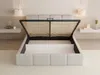 Polsterbett 180x200 mit Bettkasten & Lattenrost – Schwarzes Produktbild-Vorschau 4