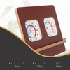 Innenwetterstation mit Holzständer Braun Zimmerthermometer Produktbild-Vorschau 4