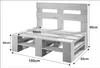 Lermowood Palettenmöbel Mp Bank 100 x 80 x 40 cm Palisander Produktbild-Vorschau 3