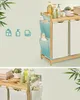 SONGMICS Koš na prádlo se 4 přihrádkami, bambus, sběrač Náhled obrázku produktu 5