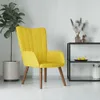 vidaXL Poltrona relax in velluto giallo senape Anteprima dell’immagine prodotto 2