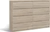 Komoda Malwa M8 140 cm z 8 szufladami w kolorze sonoma Produktbild-Vorschau 3