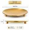 Set van 2 Gouden Kaarsenplateaus RVS – Ø 8,5 cm – Glanzend Productafbeelding-voorbeeld 2