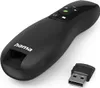 A black wireless laser presenter with a USB receiver. Voir les images du produit
