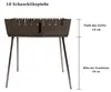 GOROCH Mangal Holzkohlegrill - Tragbarer Schaschlik Produktbild-Vorschau 6