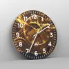 Wanduhr - Rund - Glasuhr - Mechanismus Zahnrad - 30x30cm - Produktbild-Vorschau 4