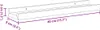 vidaXL Wandregale 4 Stk. Weiß 40x9x3 cm Produktbild-Vorschau 8