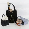 5 kleine Filztaschen -  10 x 5 x 10 cm dunkelgrau - Mini Produktbild-Vorschau 2