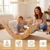 COSTWAY Drevený lezecký oblúk s vankúšmi, Montessori Náhľad obrázku produktu 8