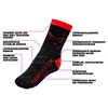 RACEFOXX™ Motorrad Socken, schwarz/rot, Gr. 39 - 42 Produktbild-Vorschau 3