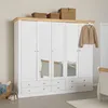 home24 Massiver Drehtürenschrank - Kiefer - 228 cm Produktbild-Vorschau 4
