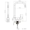 CECIPA MAX Fenster-Küchenarmatur Küchenmischer 304 Produktbild-Vorschau 4