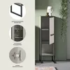 Bagno badkamerkast 1 deur 1 vak lichtgrijs, crèmekleurig. Anteprima dell’immagine prodotto 8