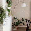 Smarte Bogenlampe aus Messing mit Weißem Schirm inkl  WLAN Produktbild-Vorschau 9