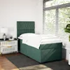 Boxspringbett mit Matratze Dunkelgrün 80x200 cm Samt Produktbild-Vorschau 3