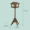 Relaxdays Vogelfutterhaus mit Ständer, Futtersilo, Garten & Produktbild-Vorschau 4